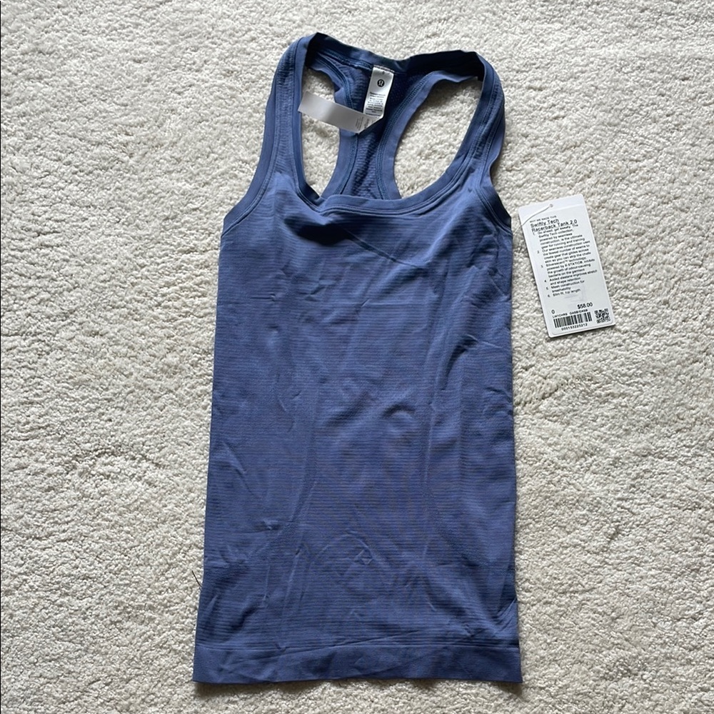 Lululemon Athletica Slate Blue Swiftly Tech Racerback Tank